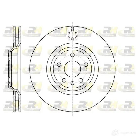 Тормозной диск ROADHOUSE 61213.10 VTM8GV7 1460799 D SX6121310