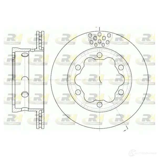 Тормозной диск ROADHOUSE 6623.10 1461693 DS X662310 K3AX2