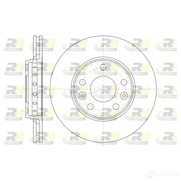 Тормозной диск ROADHOUSE DSX 6134610 1460936 61346.10 99L3I
