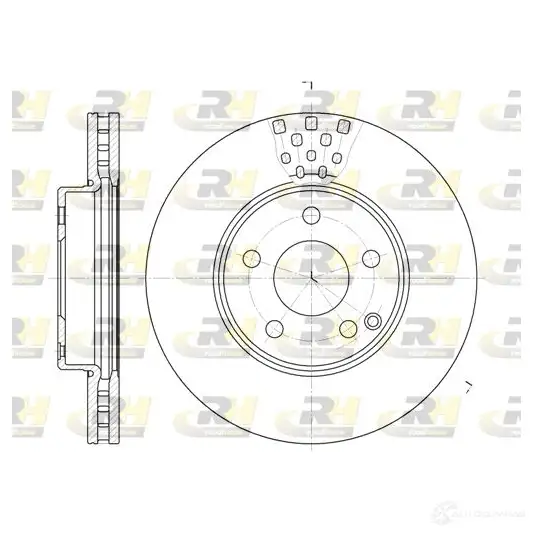 Тормозной диск ROADHOUSE VPD1KV 1461746 DSX6676 10 6676.10 изображение 0