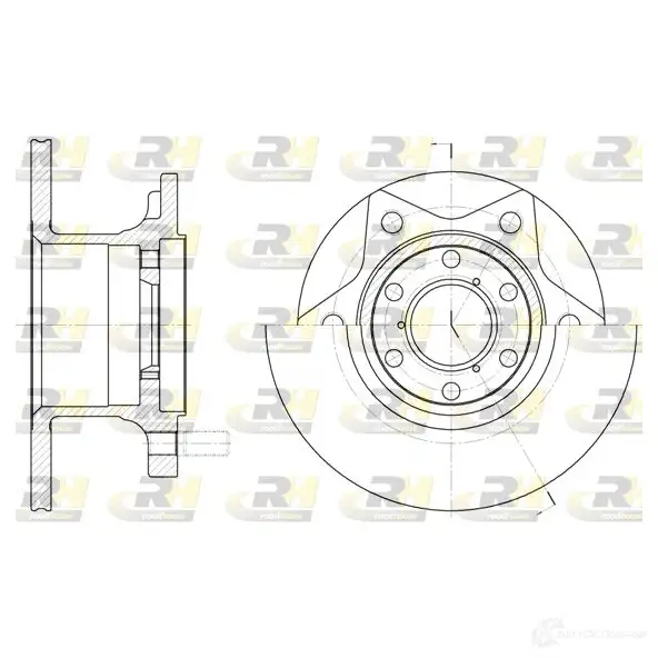 Тормозной диск ROADHOUSE U332M DSX6 24200 6242.00 1461334 изображение 0