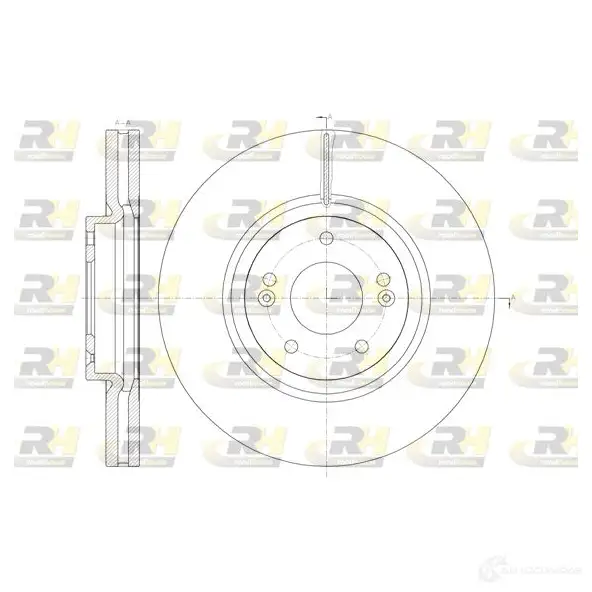 Тормозной диск ROADHOUSE 0XYBK1 DS X6146210 61462.10 1461063
