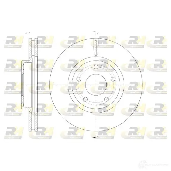Тормозной диск ROADHOUSE DSX 6152010 VAO8G 1461124 61520.10