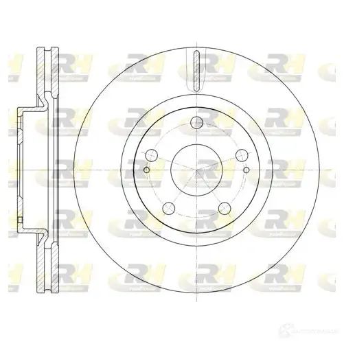 Тормозной диск ROADHOUSE 1460618 61050.10 21N7QQ DSX6105 010