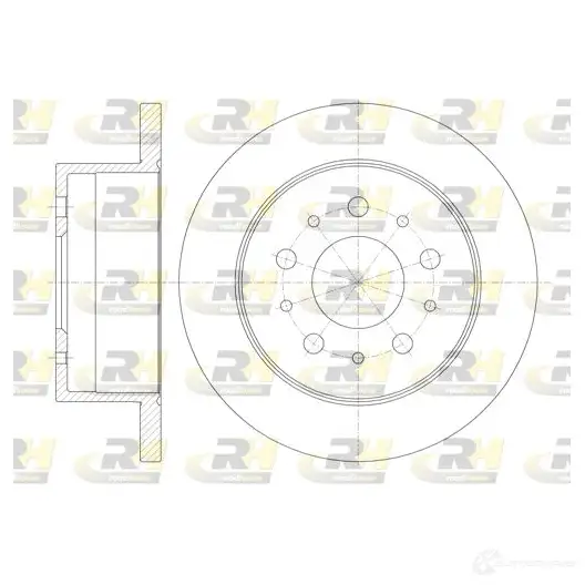 Тормозной диск ROADHOUSE 1460698 D SX6112000 0E1JSQ7 61120.00