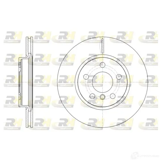 Тормозной диск ROADHOUSE 61545.10 1461151 WJBNZKX DS X6154510 изображение 0