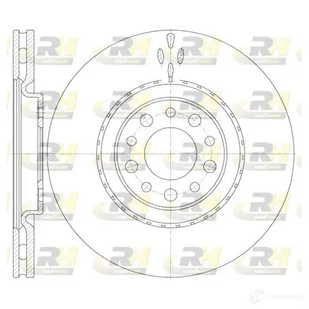 Тормозной диск ROADHOUSE 1462015 6965.10 YPQAG DSX696 510 изображение 0