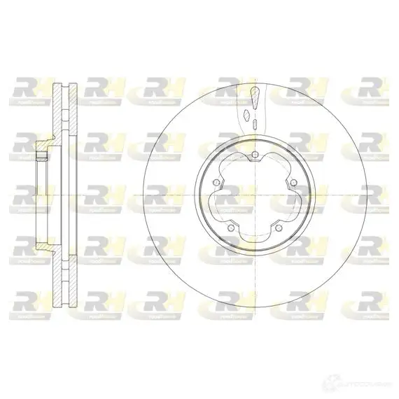 Тормозной диск ROADHOUSE DSX615 6510 1461174 61565.10 8RP99