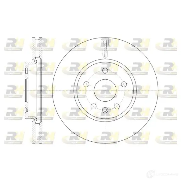 Тормозной диск ROADHOUSE JGQJUKS 1460871 DSX6 128610 61286.10 изображение 0