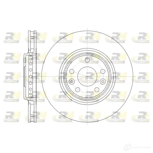 Тормозной диск ROADHOUSE 61345.10 11BLLDQ 1460935 DS X6134510