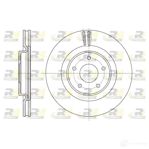 Тормозной диск ROADHOUSE DSX6 162210 1461238 UVCCLR 61622.10