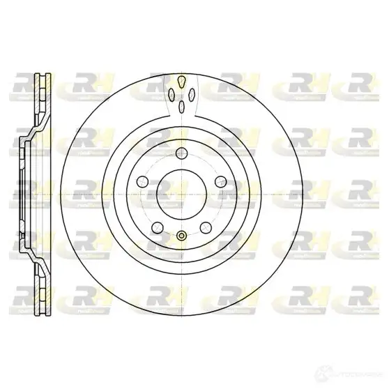 Тормозной диск ROADHOUSE FJZMW 1460896 DSX613091 0 61309.10