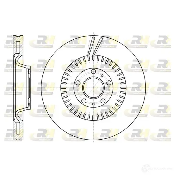 Тормозной диск ROADHOUSE 69JB1 61154.10 1460736 DS X6115410
