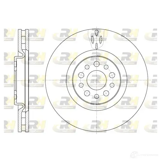 Тормозной диск ROADHOUSE 3FQKD DS X698010 1462030 6980.10