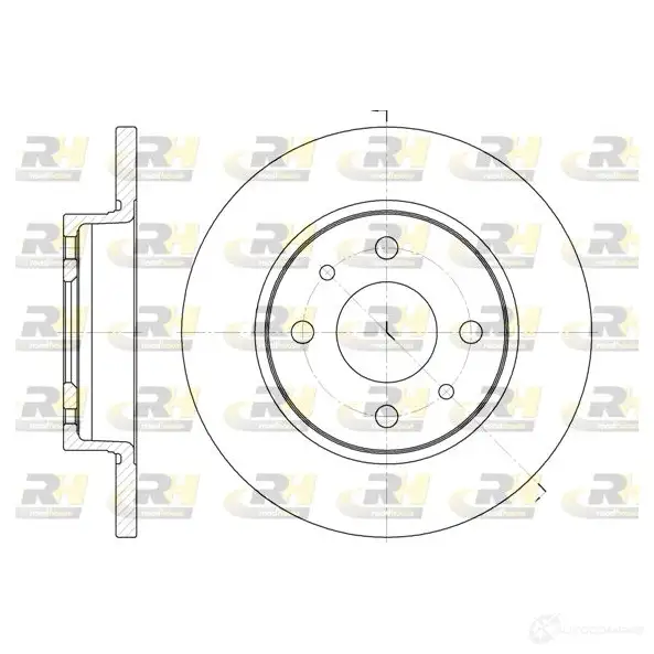 Тормозной диск ROADHOUSE L0KUAU 6089.00 DS X608900 1460549