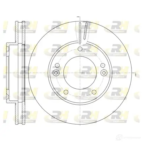 Тормозной диск ROADHOUSE D SX699210 6992.10 M3GP223 1462042