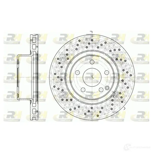 Тормозной диск ROADHOUSE DSX6 81710 1461872 KAQ3B 6817.10 изображение 0