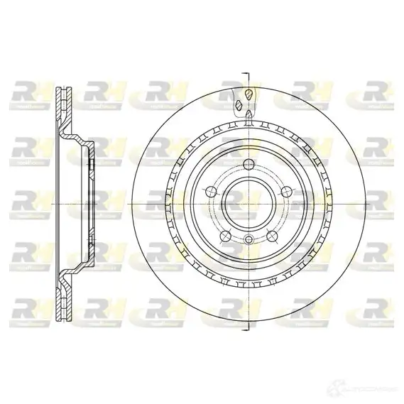 Тормозной диск ROADHOUSE BHNGW0 DSX6 163610 61636.10 1461253