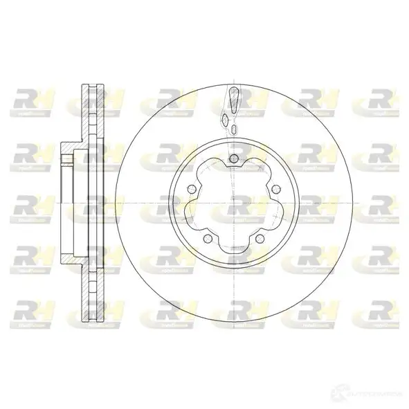 Тормозной диск ROADHOUSE 3PAC5 1461061 61460.10 DSX61 46010