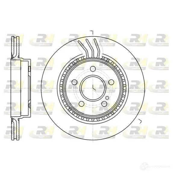 Тормозной диск ROADHOUSE D SX6107110 61071.10 6D9GD6 1460643