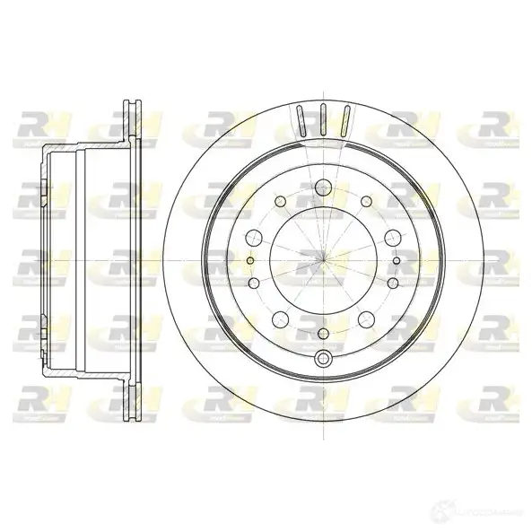Тормозной диск ROADHOUSE 1461998 DSX6 94810 6948.10 VUTT6