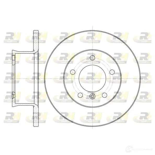 Тормозной диск ROADHOUSE 6350.00 4CX3G4A 1461440 DSX635 000 изображение 0