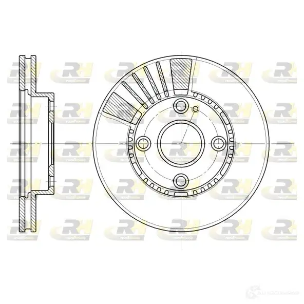 Тормозной диск ROADHOUSE DSX6834 10 6834.10 BEF61T 1461889