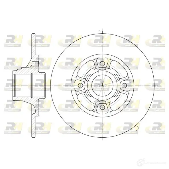 Тормозной диск ROADHOUSE D SX607300 6073.00 1460534 57NCMA