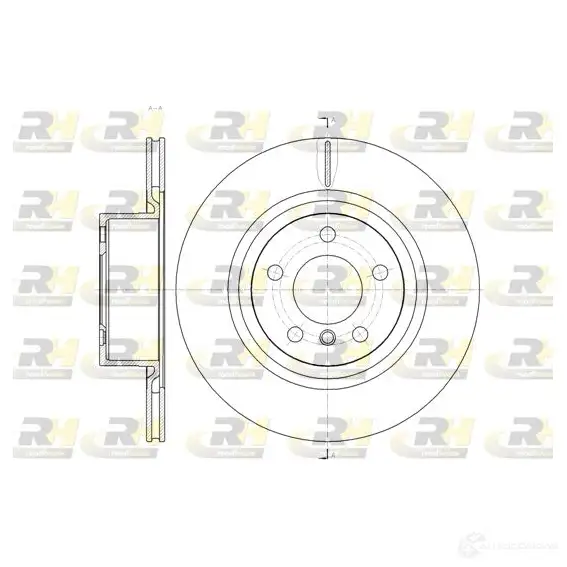 Тормозной диск ROADHOUSE T12GH DSX6145 510 61455.10 1461055 изображение 0