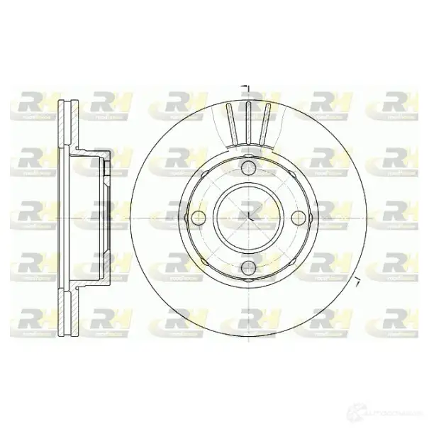 Тормозной диск ROADHOUSE ST6KI6J D SX617710 1461268 6177.10