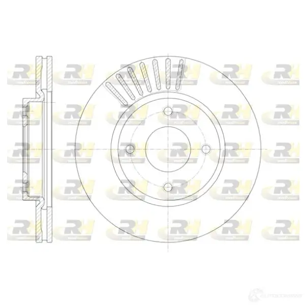 Тормозной диск ROADHOUSE 61410.10 DSX614 1010 1461006 QZQA2L
