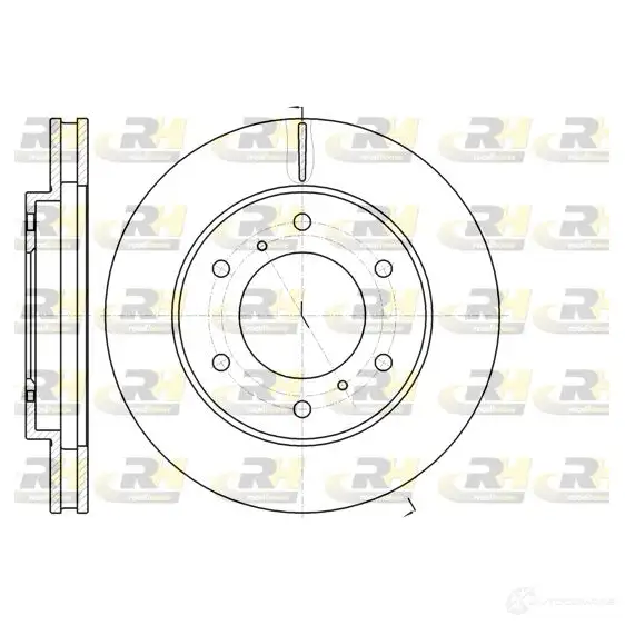 Тормозной диск ROADHOUSE 1460695 61118.10 DSX6 111810 9LR12