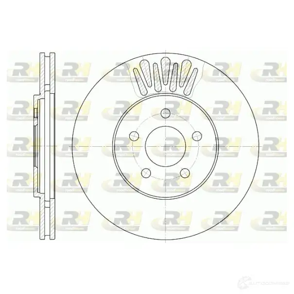 Тормозной диск ROADHOUSE RHBW2AK 61361.10 1460954 D SX6136110 изображение 0