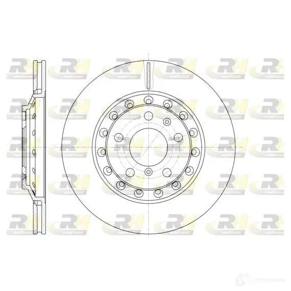 Тормозной диск ROADHOUSE 1460737 61155.10 D SX6115510 GQTJRPM