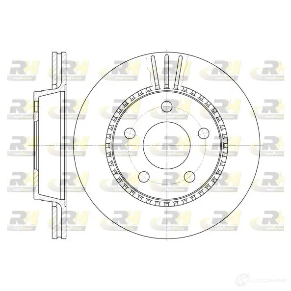 Тормозной диск ROADHOUSE B4XYLM9 1461444 DSX63561 0 6356.10