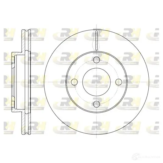 Тормозной диск ROADHOUSE 6185.10 1461276 DS X618510 E1ZQ9 изображение 0