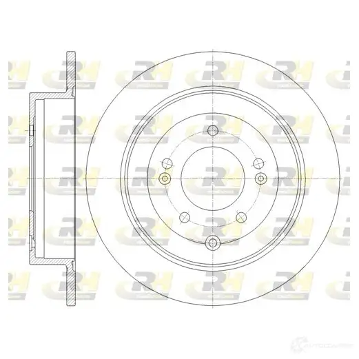 Тормозной диск ROADHOUSE DSX 6177900 61779.00 9HXDF79 1424241404