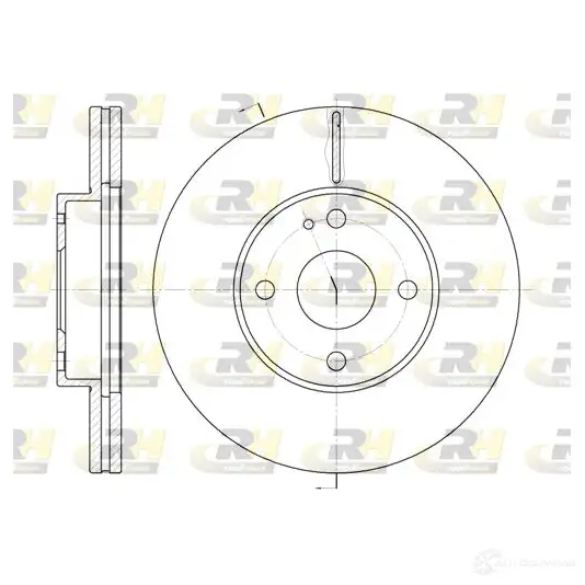 Тормозной диск ROADHOUSE 1461275 6184.10 DSX61841 0 2GYN24V