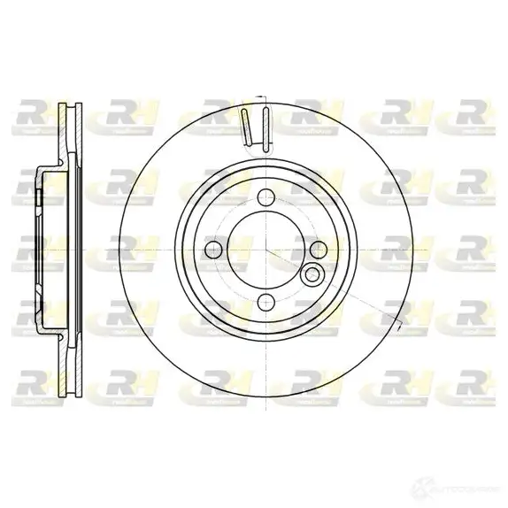 Тормозной диск ROADHOUSE 0W71VT 1460654 DSX6 108110 61081.10 изображение 0