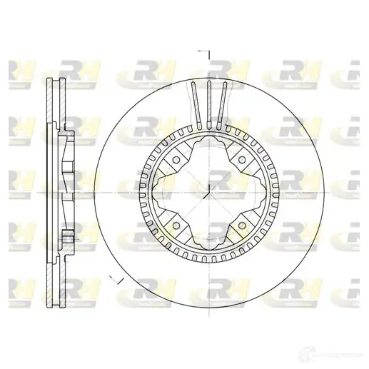 Тормозной диск ROADHOUSE DS X684510 VTI5S9P 1461900 6845.10