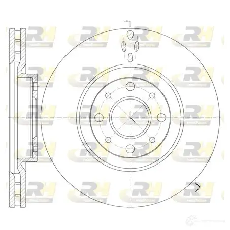 Тормозной диск ROADHOUSE K1UU7 6734.10 DSX67 3410 1461800
