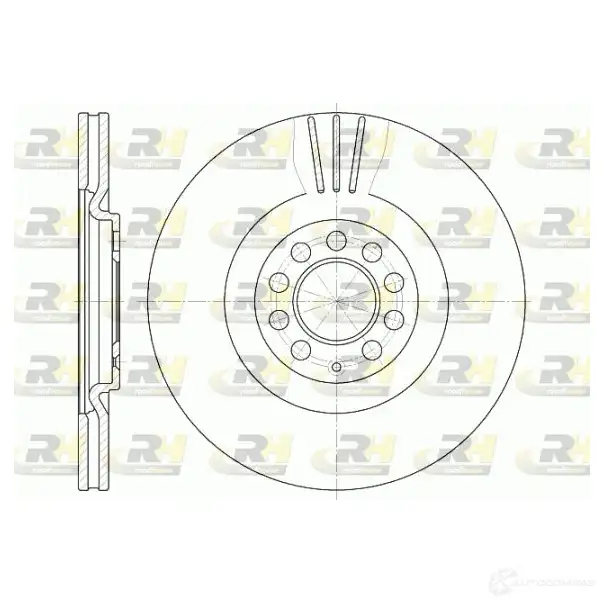 Тормозной диск ROADHOUSE 9CF5MR 6597.10 1461666 DSX65971 0 изображение 0