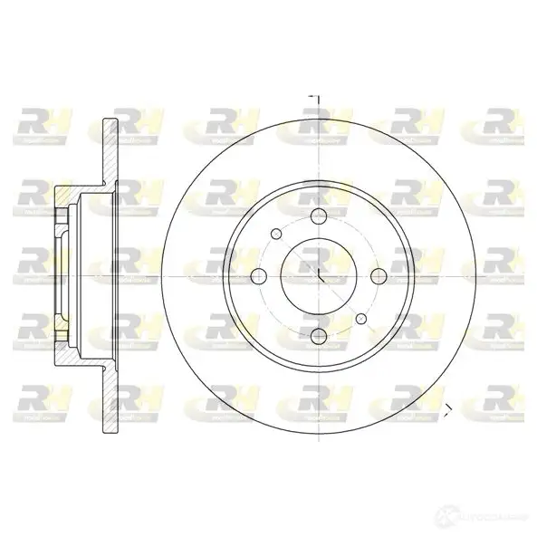 Тормозной диск ROADHOUSE AV7I4N 6180.00 DS X618000 1461271 изображение 0