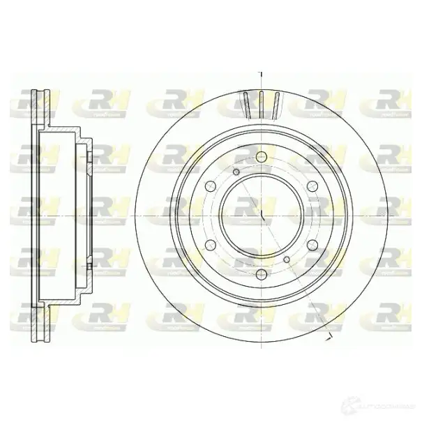 Тормозной диск ROADHOUSE D SX695510 6955.10 1462005 VQKDN5