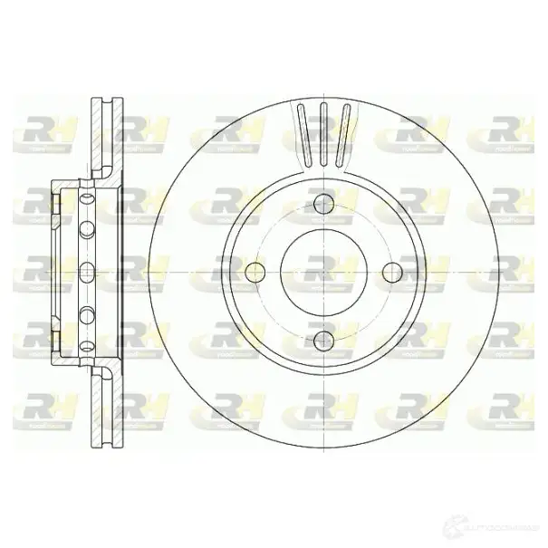 Тормозной диск ROADHOUSE 1461356 D SX626710 GURTV6 6267.10