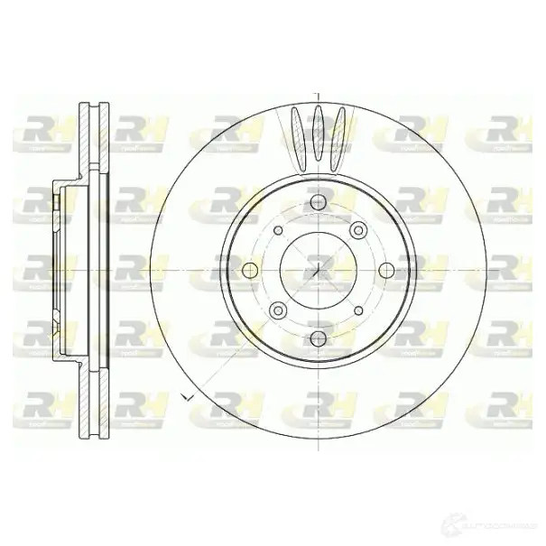 Тормозной диск ROADHOUSE 6641.10 HLEBK40 1461711 DS X664110 изображение 0