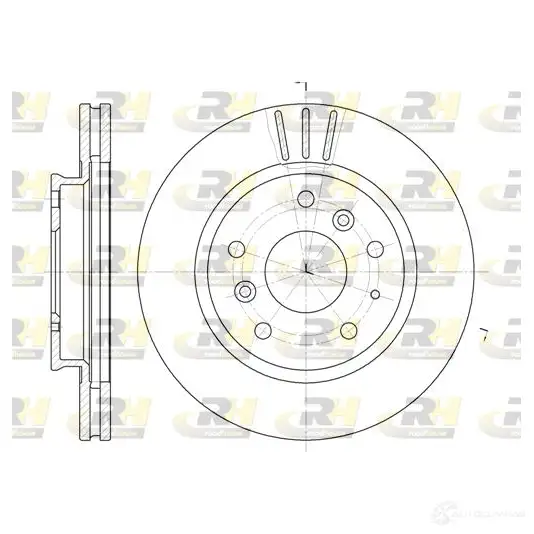 Тормозной диск ROADHOUSE 6237.10 DS X623710 BHDMNKE 1461327 изображение 0