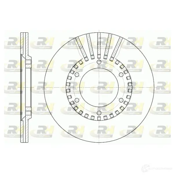 Тормозной диск ROADHOUSE 1461427 D SX633710 9F1GQXL 6337.10