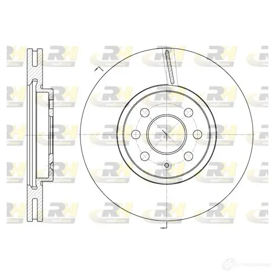 Тормозной диск ROADHOUSE DSX668 510 1461755 6685.10 BV65T40