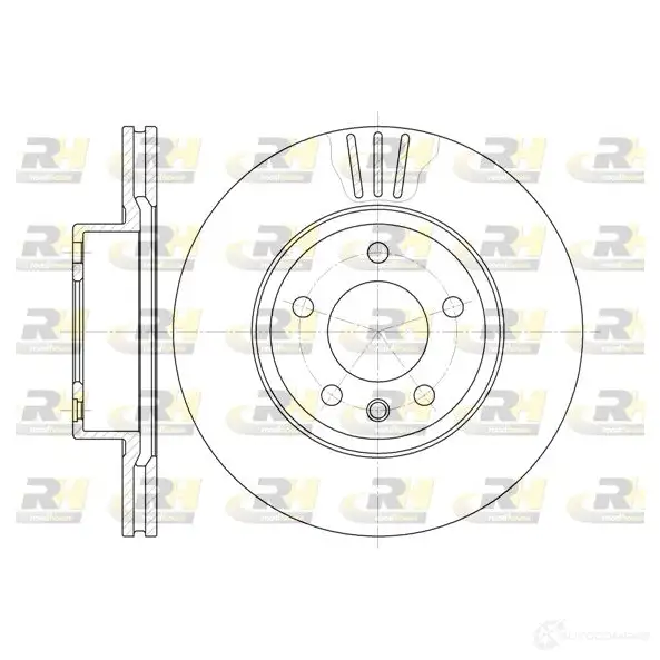 Тормозной диск ROADHOUSE 6490.10 1461564 6HAHATJ DSX 649010 изображение 0